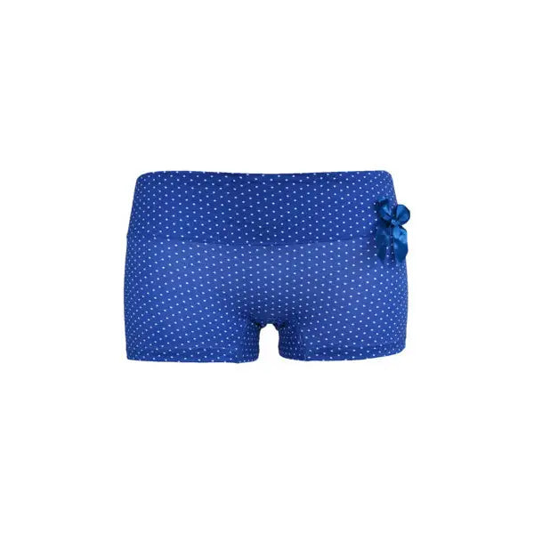 10 pack FINE WOMAN® Katoenen Boxershort dottie met strikje - Dames