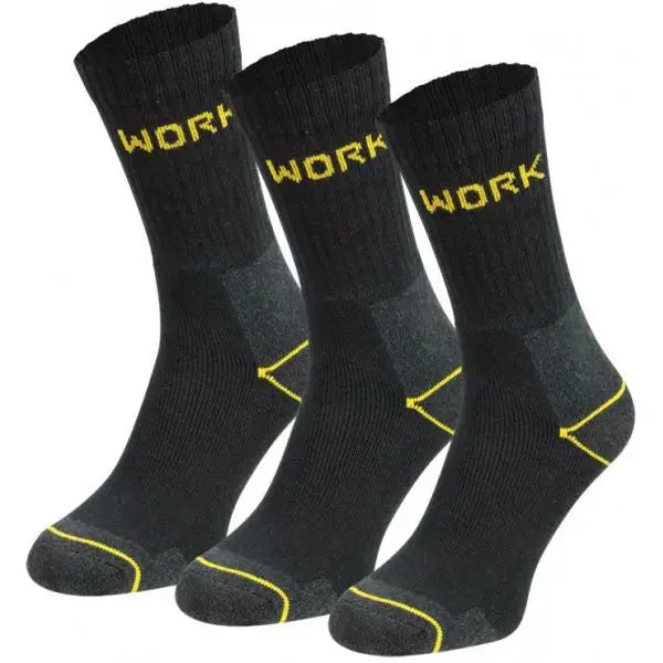 10 pack WORK katoenen werk sokken Zwart Naft