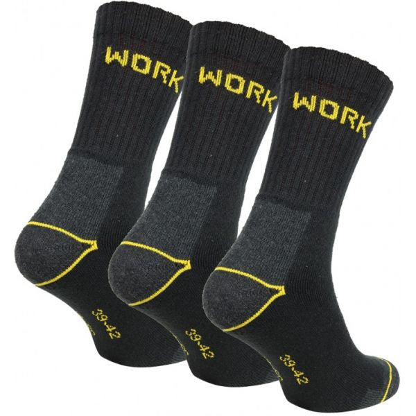 10 pack WORK katoenen werk sokken Zwart Naft