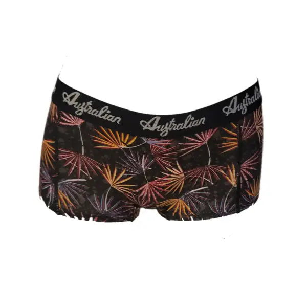 2 pack Australian Dames Boxers Black floral - ondergoed