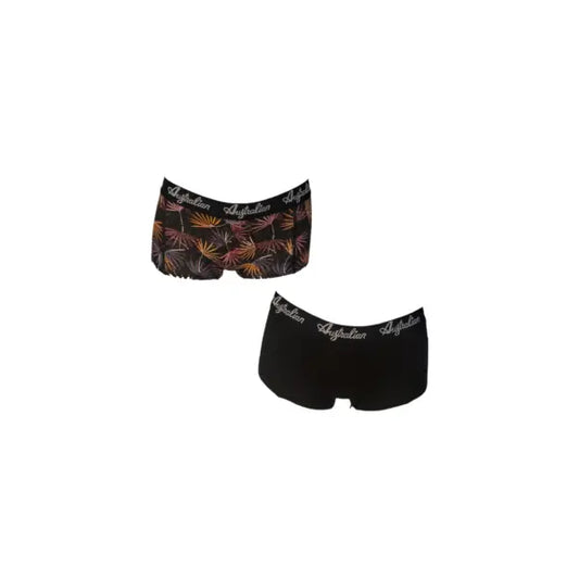 2 pack Australian Dames Boxers Black floral - ondergoed