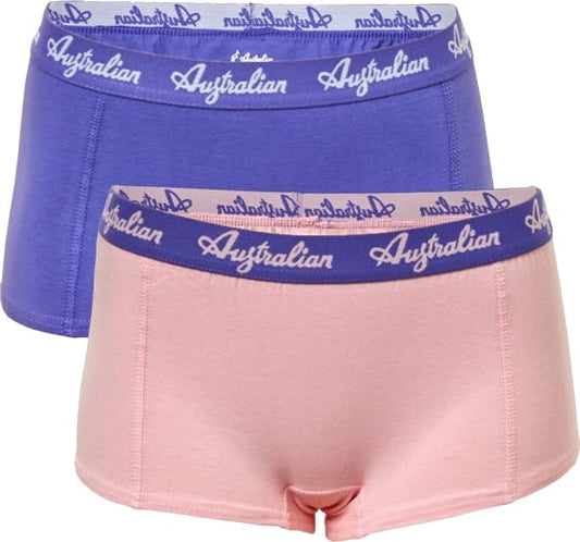 2 pack Australian Dames Boxershort Roze/Paars