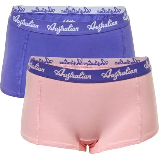 2 pack Australian Dames Boxershort Roze/Paars