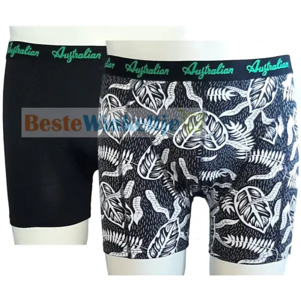 2 pack Australian heren boxershort zwart art - M / Heren / Zwart - Boxershort heren