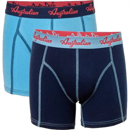 2 pack Australian Heren boxershorts Blauw - Boxershort