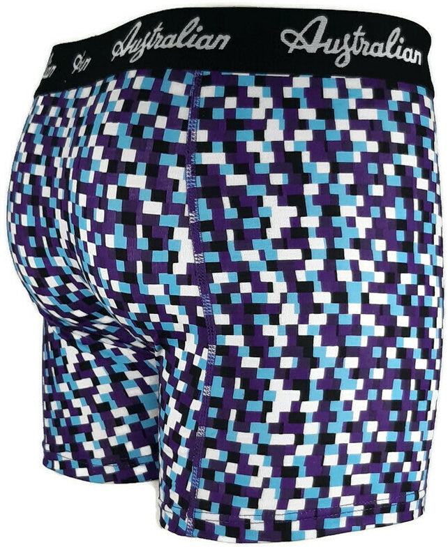 2 pack Australian Heren Boxershorts Blocked Off - Boxershort