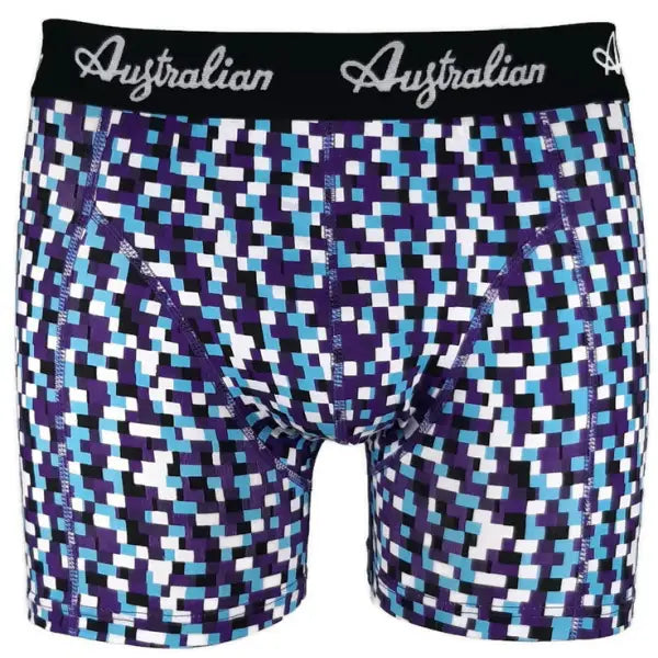 2 pack Australian Heren Boxershorts Blocked Off - Boxershort