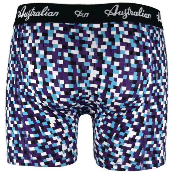 2 pack Australian Heren Boxershorts Blocked Off - Boxershort