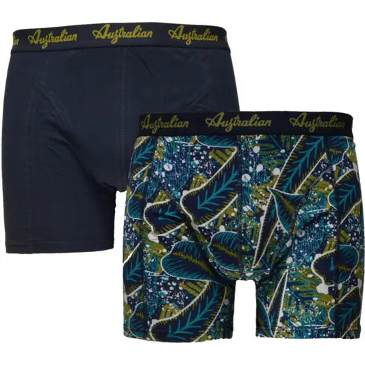 2 pack Australian Heren Boxershorts ’Blue-Flora’ - Boxershort