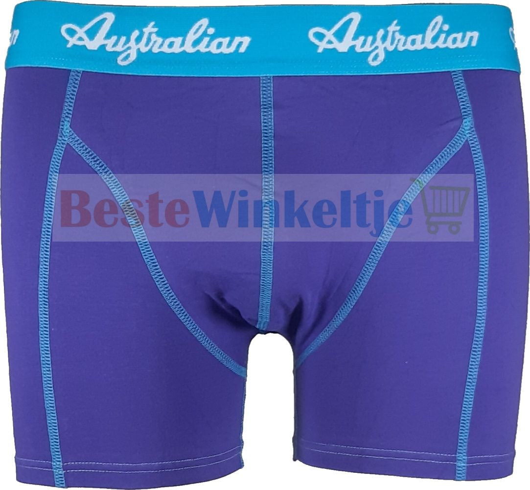 2 pack Australian Heren Boxershorts Camouflage Blue - Boxershort