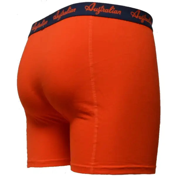 2 pack Australian Heren Boxershorts ’Deepforest-Orange’ - Boxershort