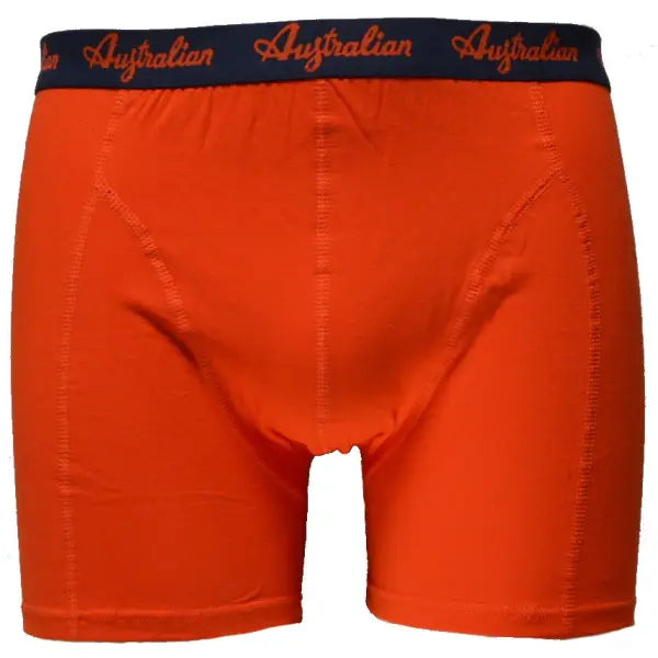2 pack Australian Heren Boxershorts ’Deepforest-Orange’ - Boxershort