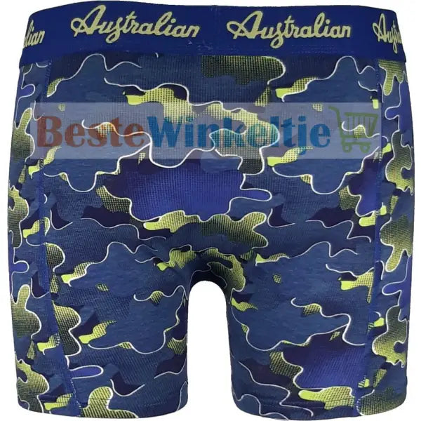 2 pack Australian Heren boxershorts Fantasy Acid Blue - Boxershort