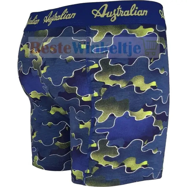 2 pack Australian Heren boxershorts Fantasy Acid Blue - Boxershort