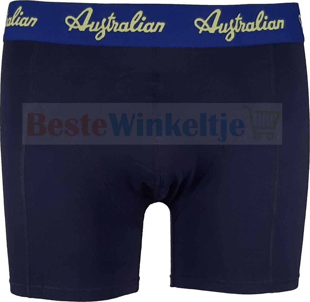 2 pack Australian Heren boxershorts Fantasy Acid Blue - Boxershort