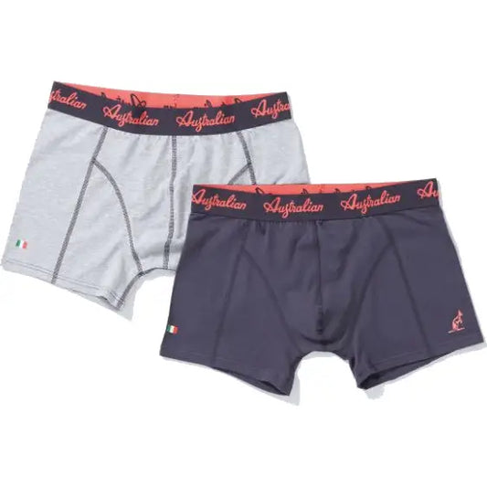 2 pack Australian Heren boxershorts Grijs-Antracite - Boxershort