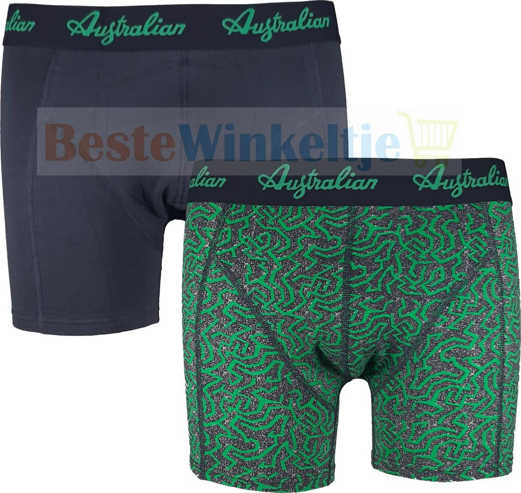 2 pack Australian Heren boxershorts Keith H Green - Boxershort