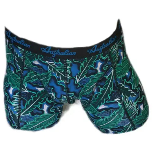 2 pack Australian Heren Boxershorts Leaves Green - Boxershort heren