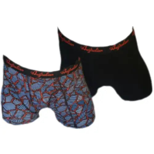 2 pack Australian Heren boxershorts Orange Black - Boxershort heren