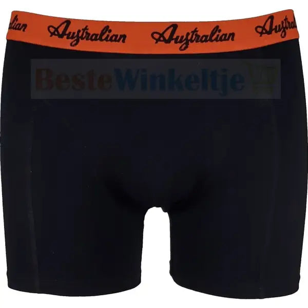 2 pack Australian Heren boxershorts Palmtree Zwart Oranje - Boxershort