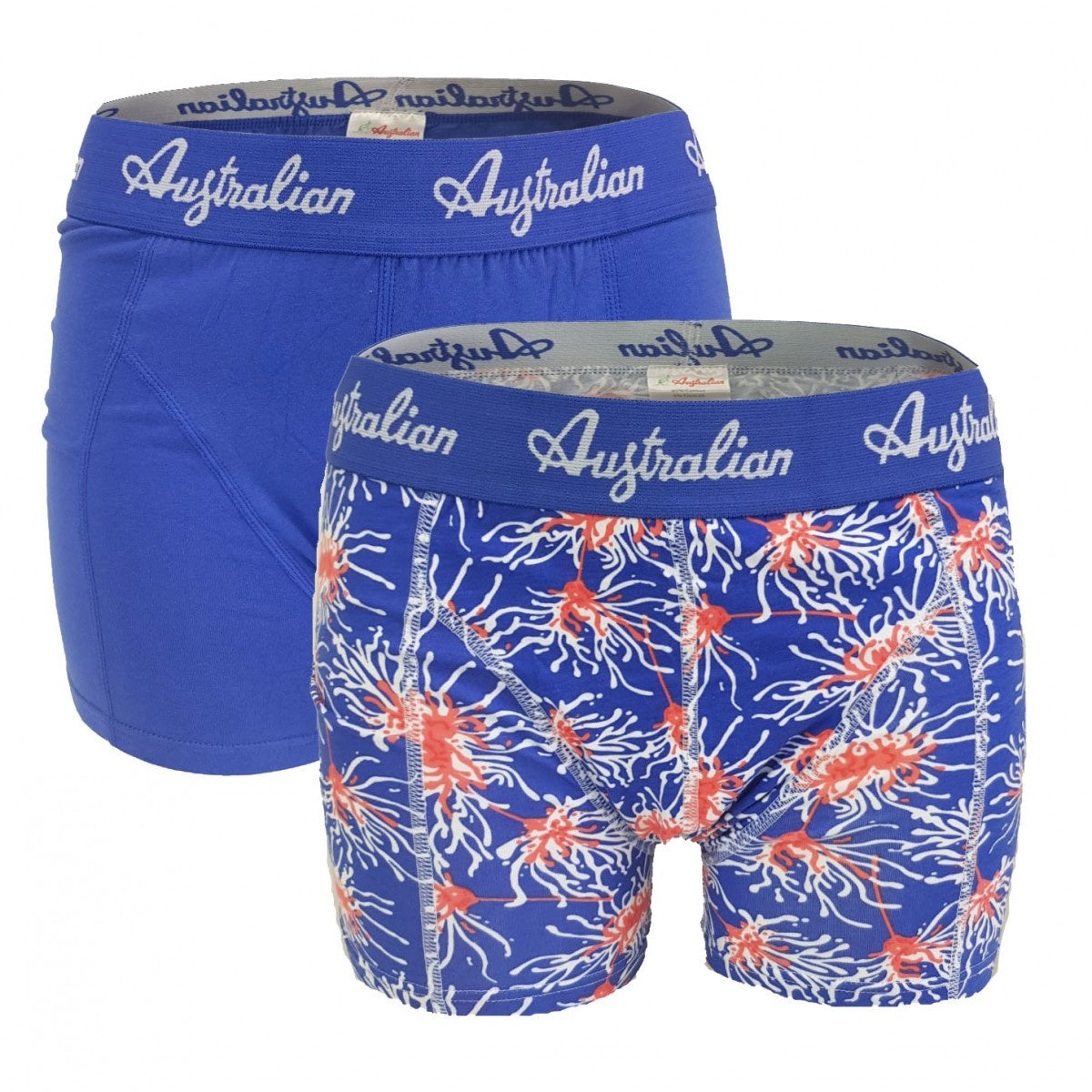 2 pack Australian Heren boxershorts Print Blauw - Boxershort