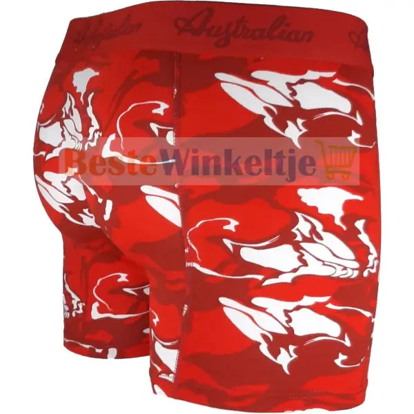 2 pack Australian Heren Boxershorts Red Camo - Boxershort