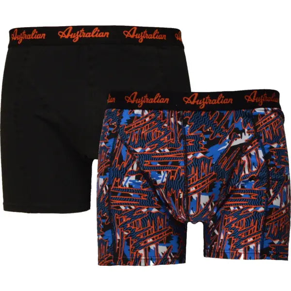 2 pack Australian Heren Boxershorts ’Scratchy-Black’ - Boxershort