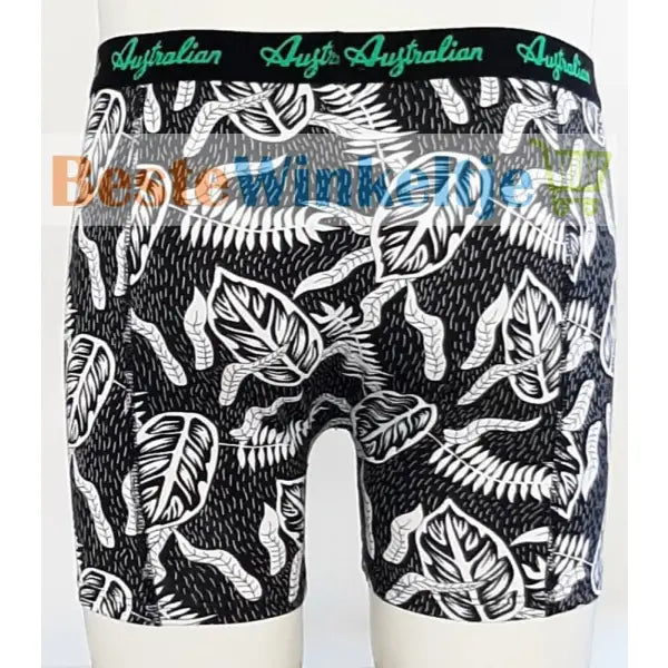 2 pack Australian Heren boxershorts Zwart Print - Boxershort