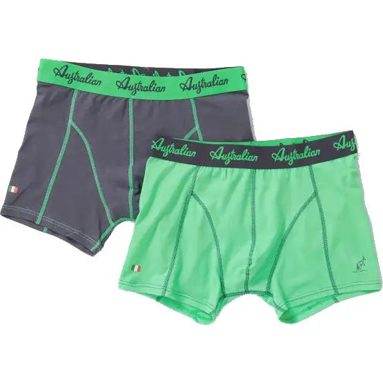 2 pack Australian Heren Groen + Zwart - Boxershort