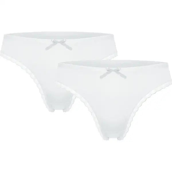 2 pack Dames Strings Strikje Wit Fine Woman - string