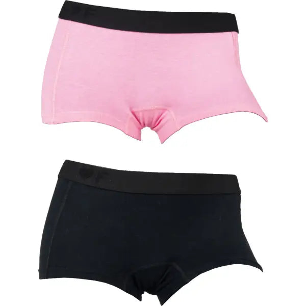 2 pack Funderwear damesboxers Pink-Roze 72004 - L/XL / Dames Zwart boxershort