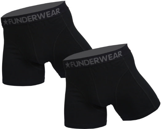 2 pack Funderwear Heren Boxers ’Black’ - L / Print Boxershort