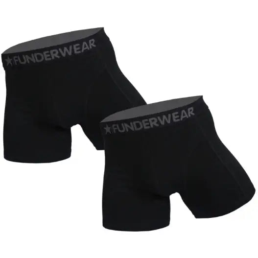 2 pack Funderwear Heren Boxers ’Black’ - L / Print Boxershort