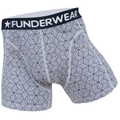 2 pack Funderwear Heren Boxers ’Geometric Lines’ - Boxershort