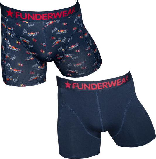 2 pack Funderwear Heren Boxers ’Pitstop’ - Boxershort