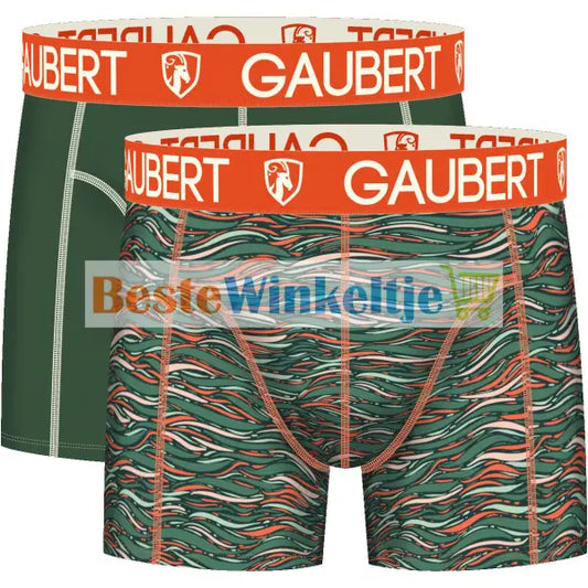 2 pack Gaubert Heren Boxers Groen - Boxershort