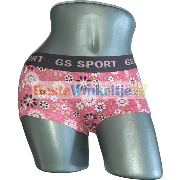 2 pack GS Sport Dames Print Roze/Roze - boxershort