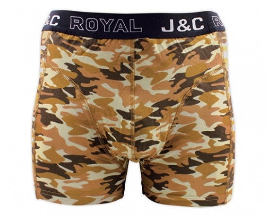 2 pack J&C Heren boxershort ’Camouflage-Army’