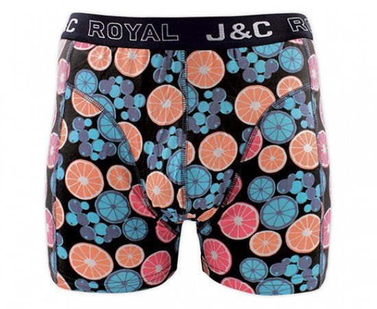 2 pack J&C Heren boxershort Citrus ’Peach&Lime’