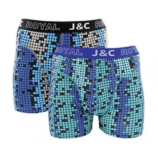 2 pack J&C Heren boxershort ’Dots & Black’