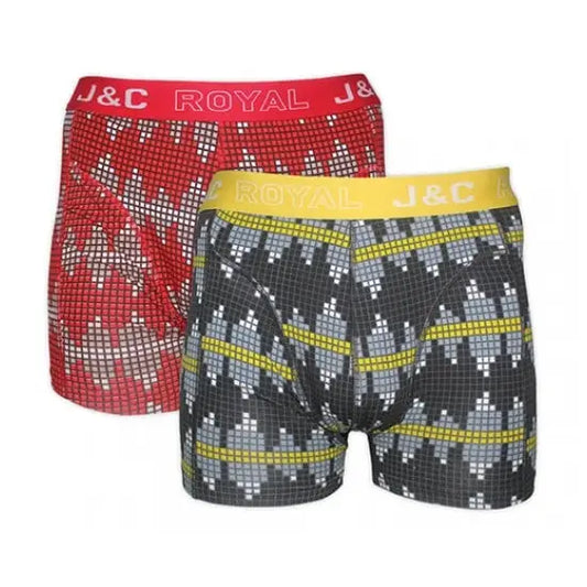2 pack J&C Heren boxershort ’Grafiek’V