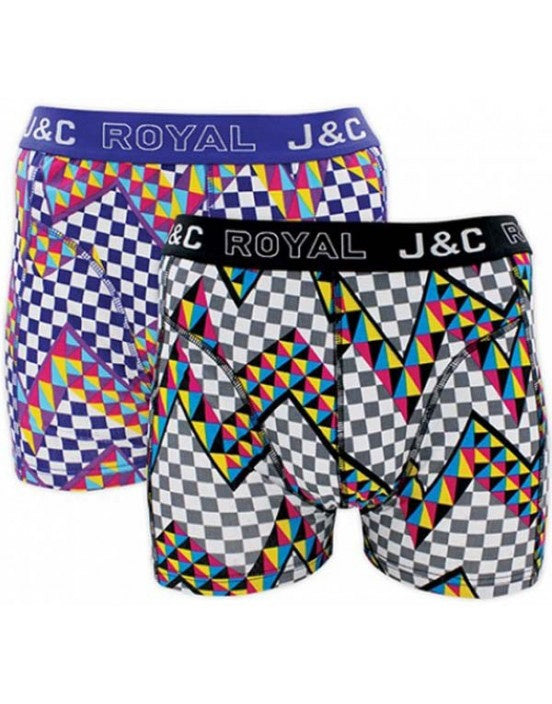 2 pack J&C Heren boxershort ’Triangel’