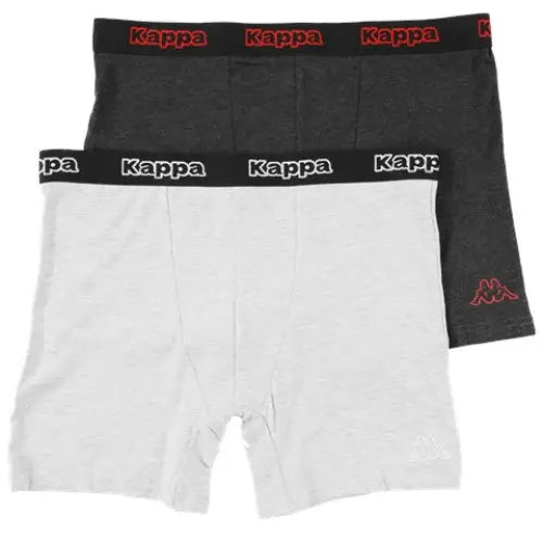 2 pack Kappa Heren Boxers ’Grijs/Antracite’ - Boxershort heren