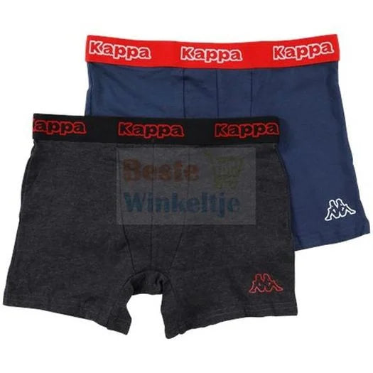 2 pack Kappa Heren Boxers ’Navy/Antracite’ - Boxershort