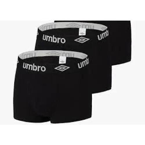 2 Pack UMBRO zwarte boxershorts Heren katoen - Boxershort