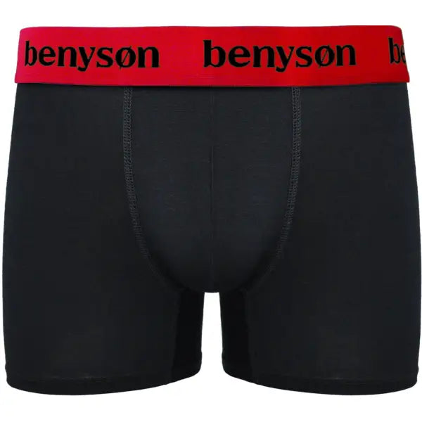 3 pack Benyson Bamboe Heren boxers ’black’ - Boxershort