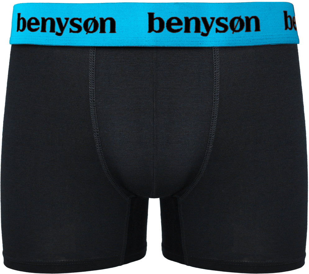 3 pack Benyson Bamboe Heren boxers ’black’ - Boxershort