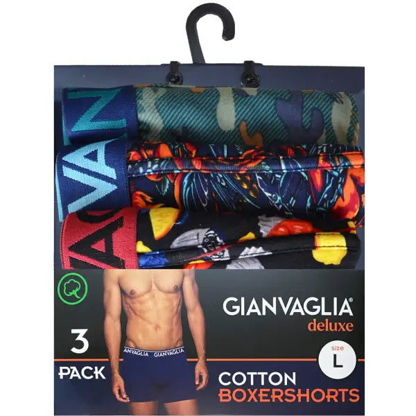 3 pack Gianvaglia Heren Boxershorts ’Lemon’ - Boxershort