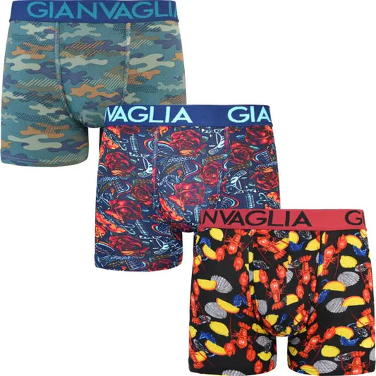 3 pack Gianvaglia Heren Boxershorts ’Lemon’ - Boxershort