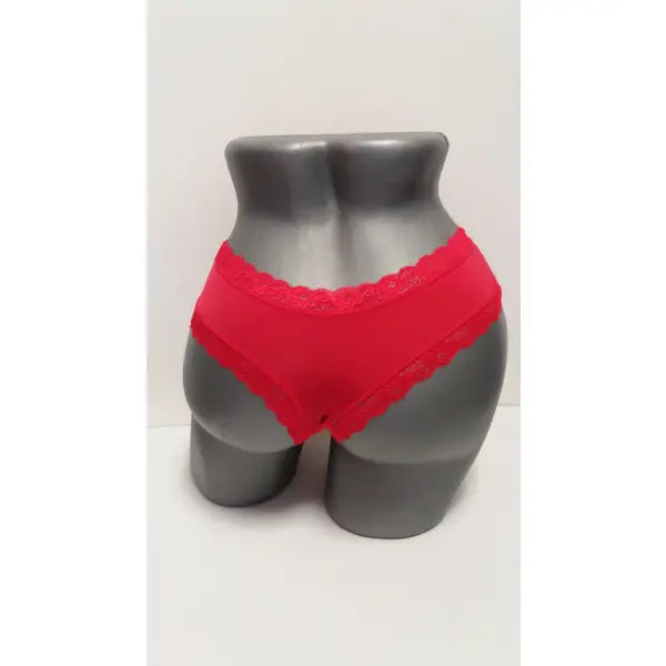 3 pack J&C Dames String Kant Rood 1604